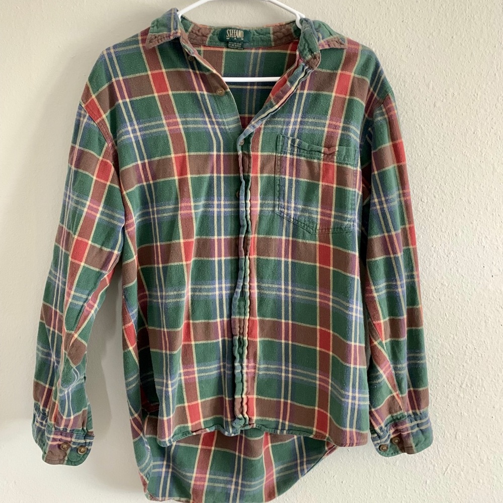 Plaid button down